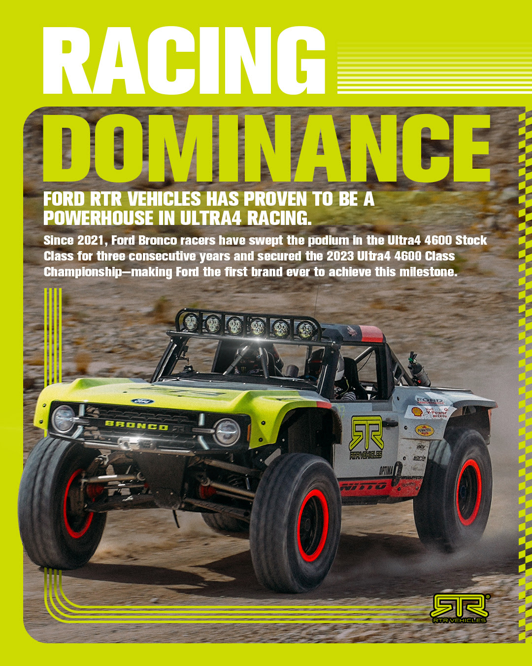 FMS 1/7 Ford Bronco RTR EB Brushless Ultra4 Race Truck