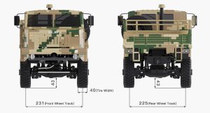 Rlaarlo HongYan HY6 1/10 RTR 6X6 Military Truck