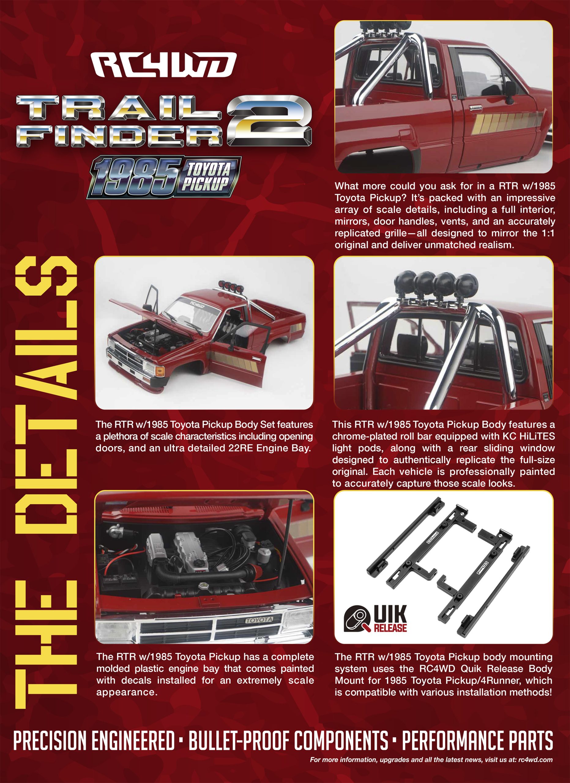 RC4WD Trail Finder 2 1985 Toyota Single Cab Pickup