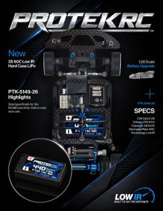 ProTek RC Announces 2S 60C Hard Case LiPo for 1/28-Scale