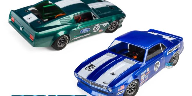 Pro-Line 1968 Chevy Camaro and 1968 Ford Mustang Pre-Cut VTA Bodies For The Losi NASCAR Race Car